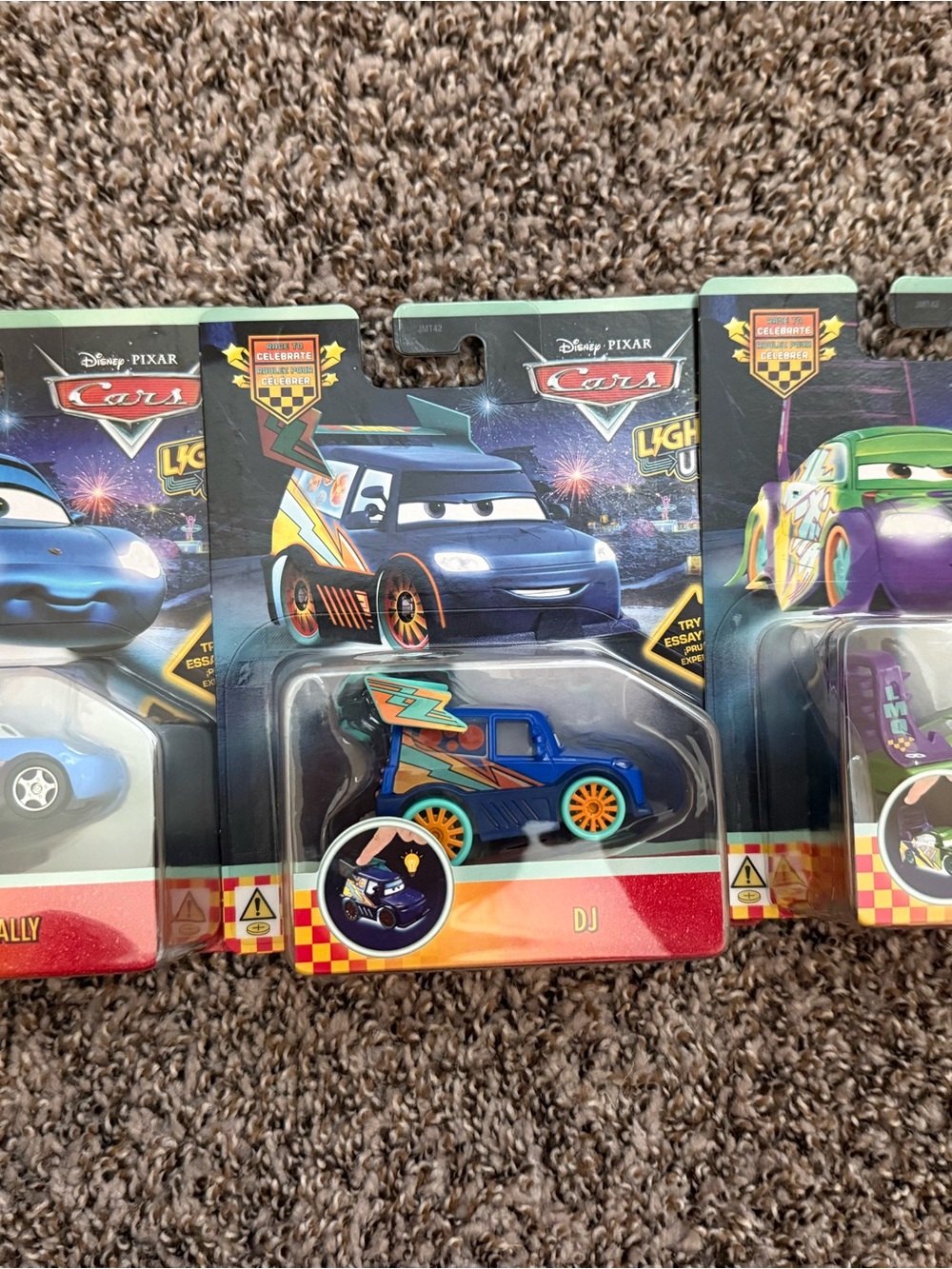 Disney Pixar Cars Light Up Sally, DJ, Wingo